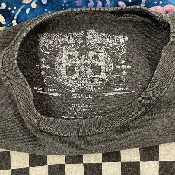 Eighty Eight Positive Vibes Vans style graphic tee size small unisex - Picture 3 of 3